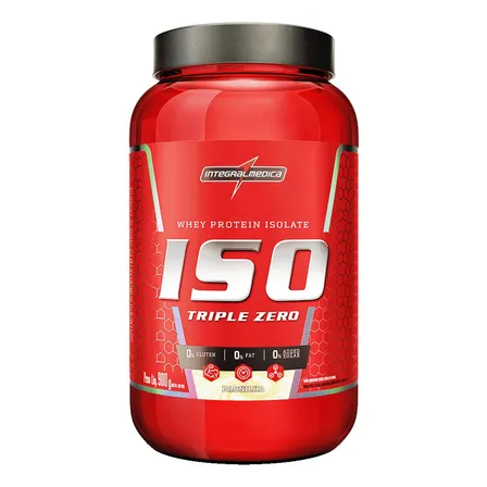 Integralmedica Iso Triple Zero Whey Protein Isolado Sabor Baunilha - Suplemento Alimentar Proteico - Pote 900g