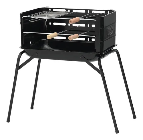 Mor Montana 64x54cm churrasqueira preto de aço