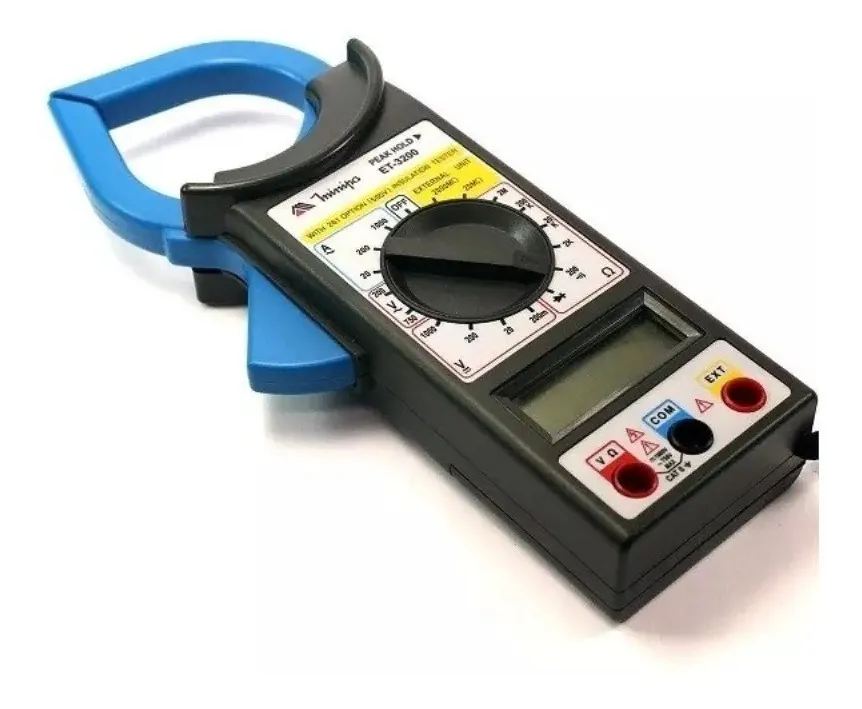 Alicate Amperímetro Digital Minipa Et-3200 1000a Medidor Profissional De Corrente Ac/dc, Tensão, Resistência E Continuidade