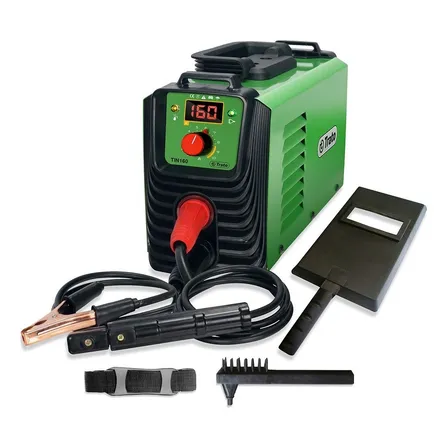 Máquina Solda Inversora 160a Mma Tiglift Tin160 BIVOLT Trato Cor Verde-escuro