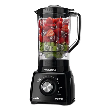 Liquidificador Turbo Power Mondial 550w - L-99 Fb Preto 127v