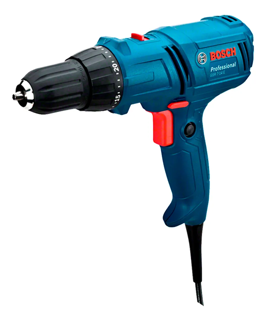 Furadeira parafusadeira elétrica de 10mm Bosch GSR 7-14 E 400W -