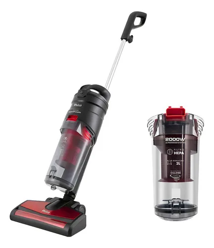 Philco Aspirador De Pó Vertical Philco Pas4000v 2000w Power Clean 2 Litros Preto 220v
