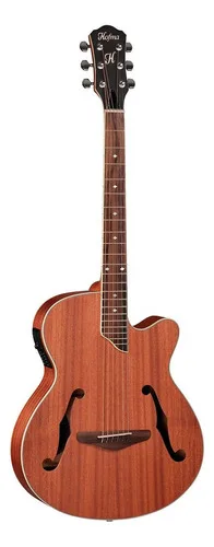 Violão eletroacústica Hofma HMF 240 para destros natural Acetinado