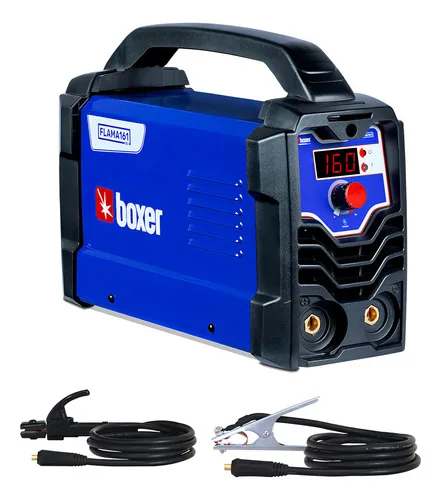 Máquina De Solda Inverter Boxer Flama 161 Bv Azul E Preta 11 Azul/preto