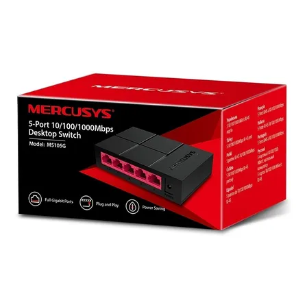 Switch Mercusys MS105G 5 portas Gigabit