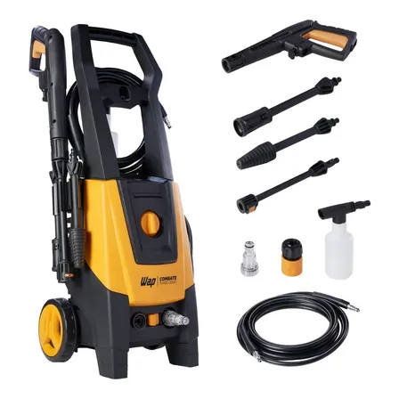 Lavadora De Alta Pressão Wap Combate Turbo 2600 Motor De Indução Amarelo/preto 127v 60hz