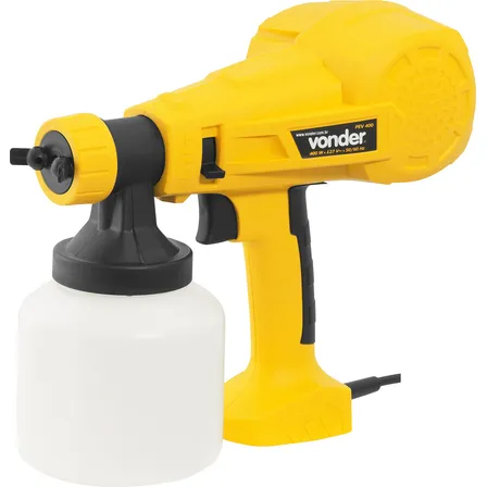 Pistola Elétrica Para Pintura Pev400 Hvlp 800ml Vonder Cor Amarelo/preto 220v