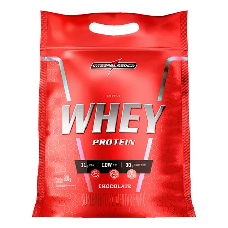 Nutri Whey Protein Pouch Chocolate 900g Integralmédica