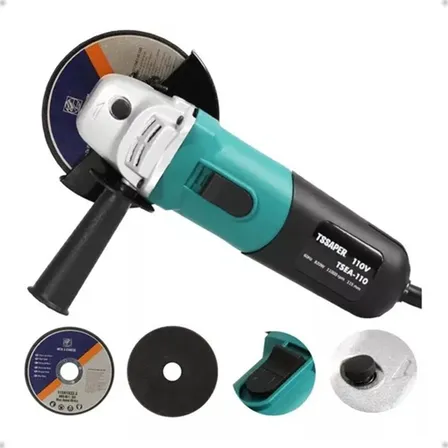 Esmerilhadeira Lixadeira Angular 4.1/2 11000rpm 820w Tssaper Cor Azul-turquesa Frequência 60 Hz