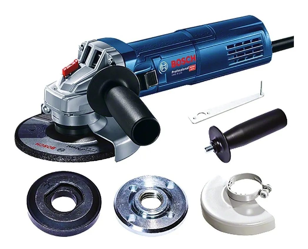 Esmerilhadeira Angular Bosch Professional GWS 9-125 06013960D1 Azul 900 W + Acessório