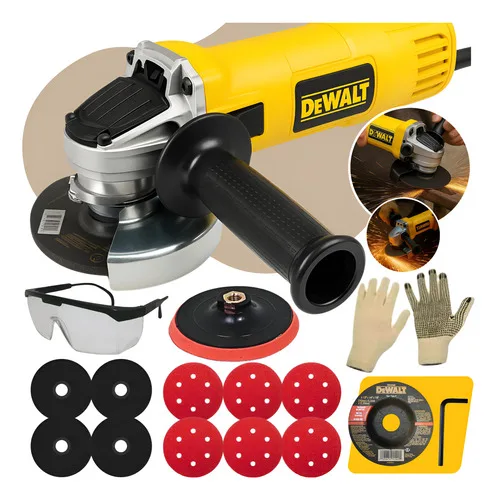 Esmerilhadeira Lixadeira Angular Dewalt 800w + acessórios