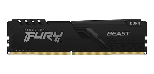 Memória Gamer Fury Beast 16gb Ddr4 Cl16 Kingston