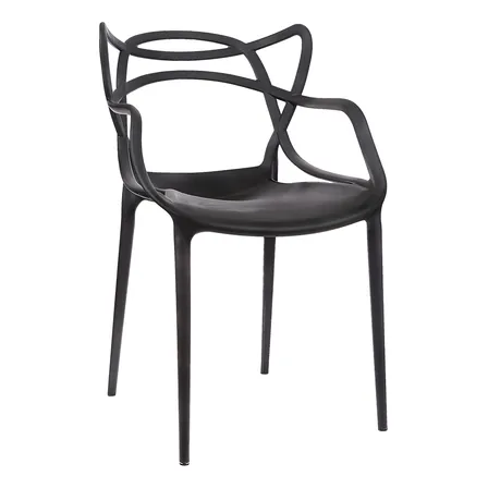 Cadeira De Jantar Allegra Garden Life Cor Preto 1 Unidade Liso