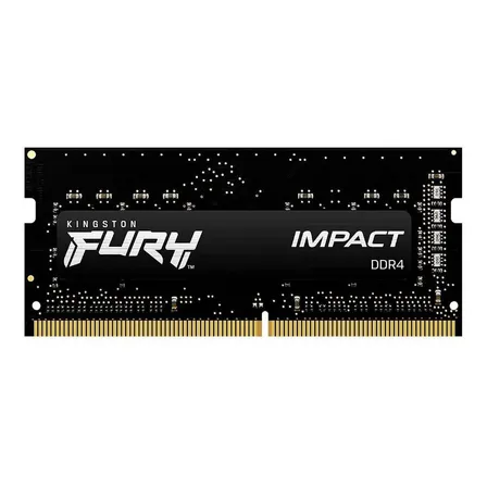 Memória RAM Para Notebook DDR4 16gb 3200Mhz CL20 Kingston Fury Impact KF432S20IB/16 Gamer Preto