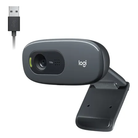 Webcam HD Logitech C270 com Microfone Embutido HD