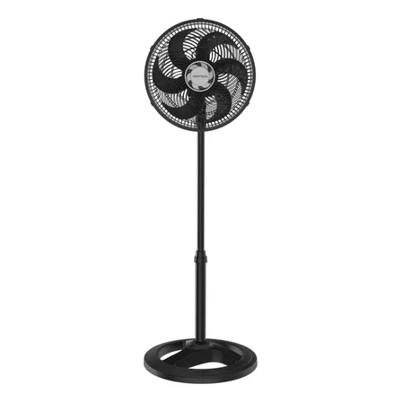 Ventilador Oscilante De Coluna Ventisol 30cm Turbo 6 Pás Preto 30 Cm 60 Hz 127v Plástico