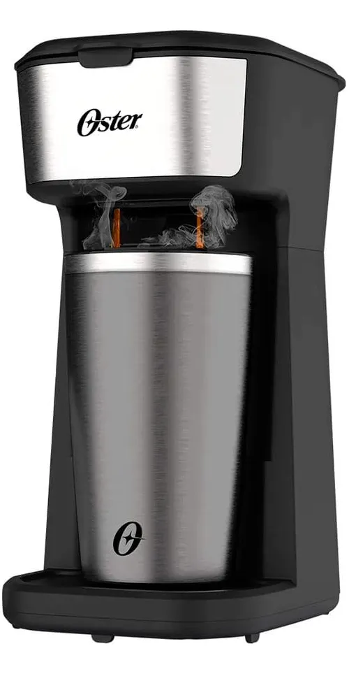 Cafeteira Oster 2day Inox 2 Em 1 Com Copo Térmico