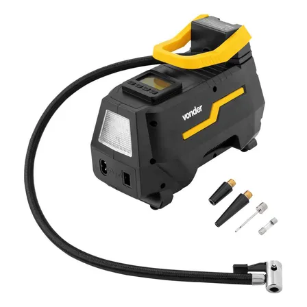 Compressor De Ar Elétrico Portátil Vonder Cav 150 120w Preto/amarelo 127/220v