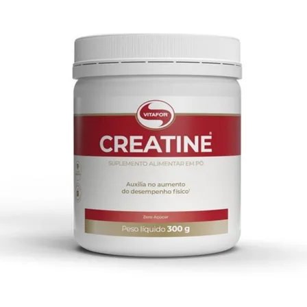 Creatina Monohidratada Creatine Vitafor 300g Sem Sabor