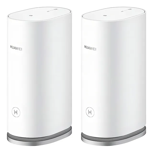 Roteador Wi-fi 6 Plus Huawei Ws8100 Sistema Mesh 3 Gigabit Ax3000 Pack Com 2 Unidades Cor Branco