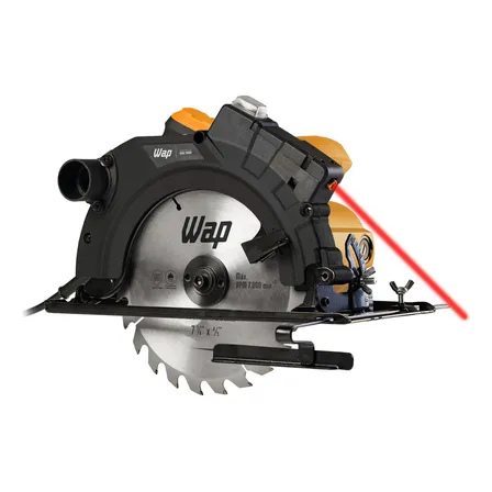 Serra Circular Elétrica Wap Esc1500 7 1/4 Com Guia Laser 1500w Laranja/preto 220v