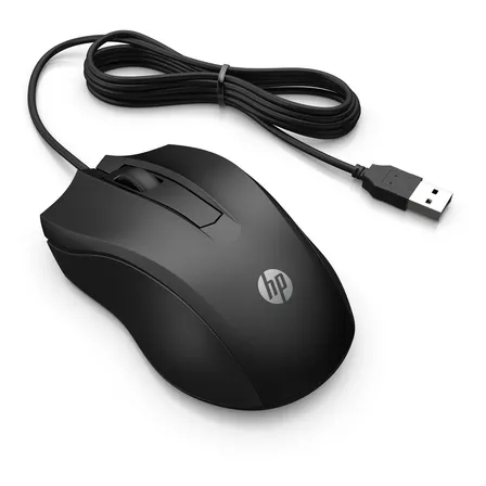 Mouse Com Fio Hp 100 Usb 1600dpi Cabo 1.5m Preto Classic