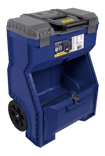 Caixa De Ferramentas Monobloco 18 C/ Rodas Iwst18800 Irwin Cor Azul