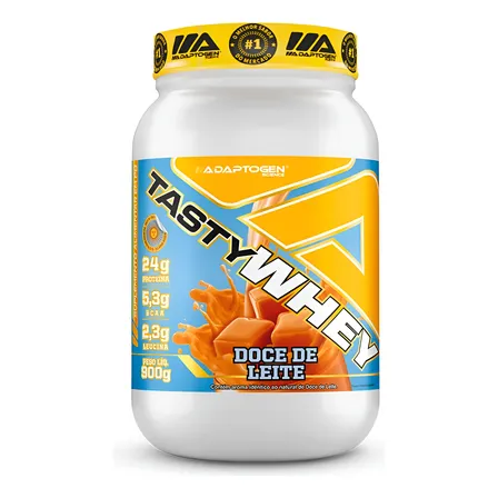 Suplemento Tasty Whey 3w Gourmet Whey Protein Adaptogen Science Pote 900g Sabor Doce De Leite