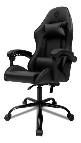 Cadeira de escritório TGT Heron TGT-HR gamer preta com estofado de couro sintético