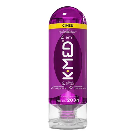 Gel Lubrificante Íntimo 2 Em 1 K-med Frasco 203g