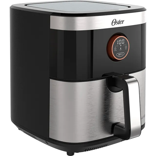 Fritadeira Air Fryer Sem Óleo Ofrt660 Preta/inox Oster 4,8l Cor Preto