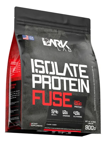 Whey Isolate Protein Fuse Refil 900g Dark Lab - Mp Importad Sabor Chocolate Com Amendoim