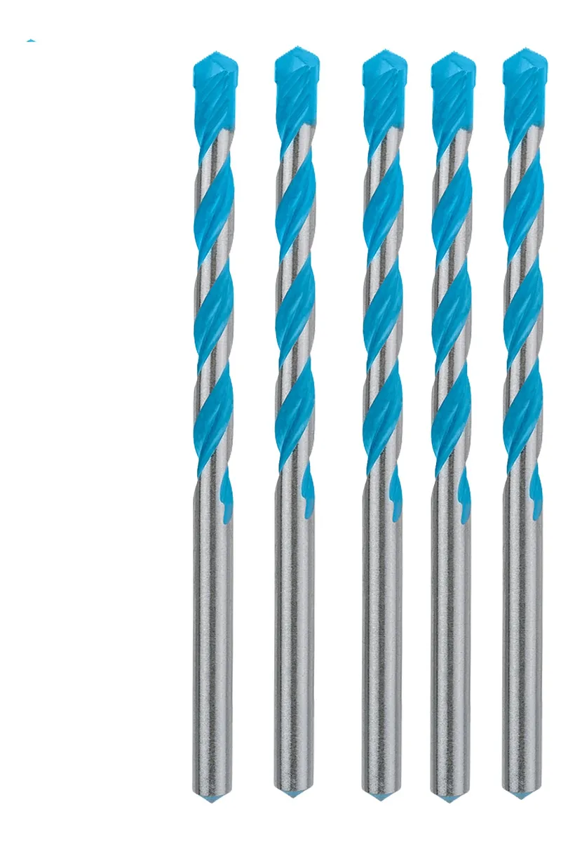 5 Unid Broca Bosch 6mm Cyl-9 Videa Multiconstruction