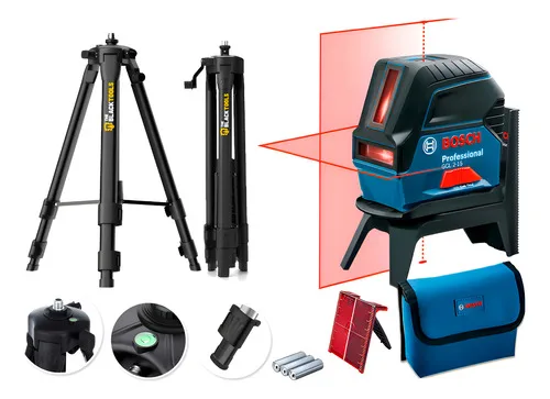 Kit Nivel Laser Gcl 2-15 Bosch 2 Linhas 15 Metros + Tripé