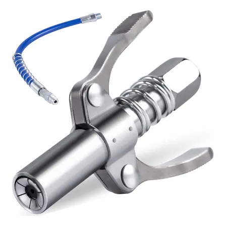 Comando Bico Graxeira Acoplador De Graxa Com Mangueira Bomba