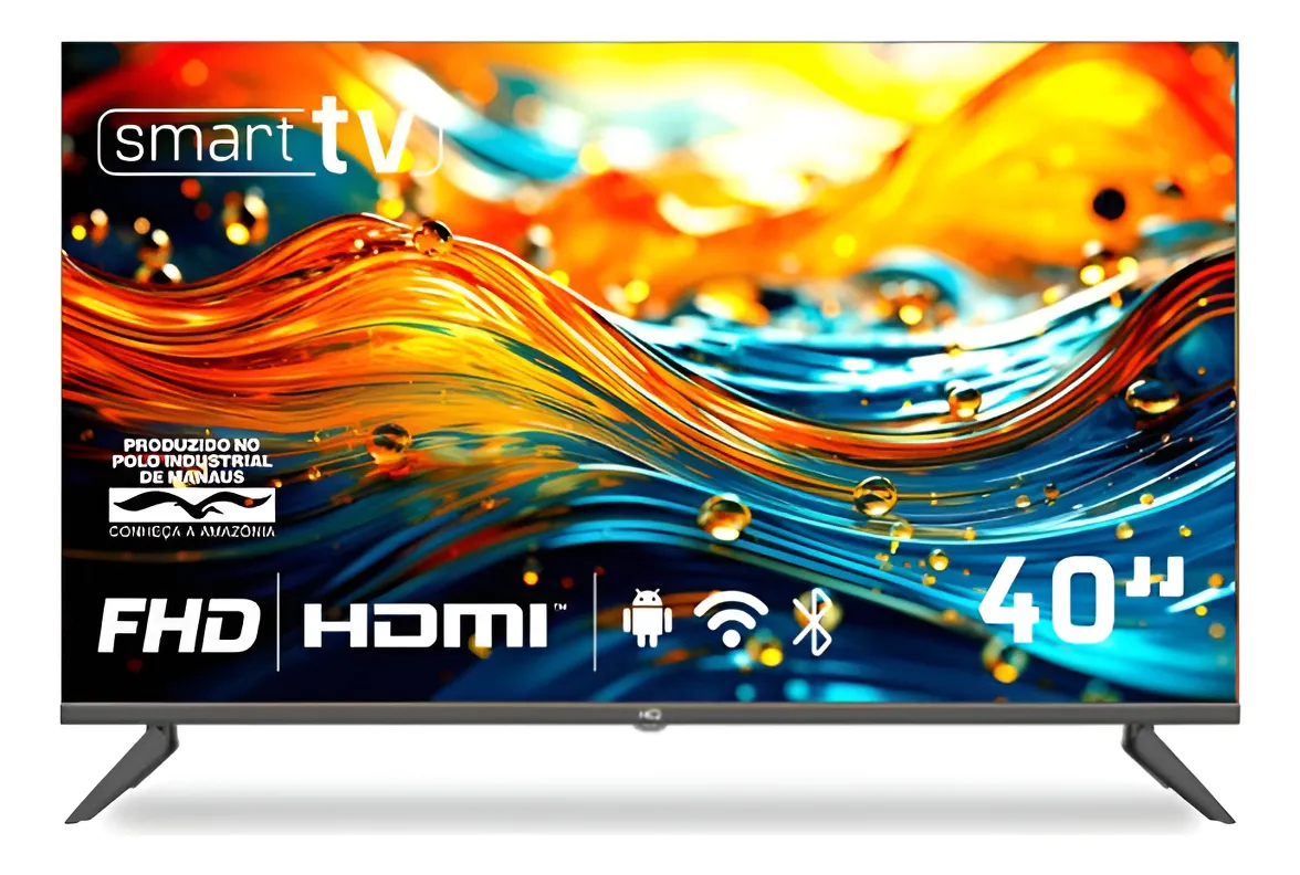 Smart Tv Hq 40 Full Hd Android 12 Design Slim Hqs40nkhm