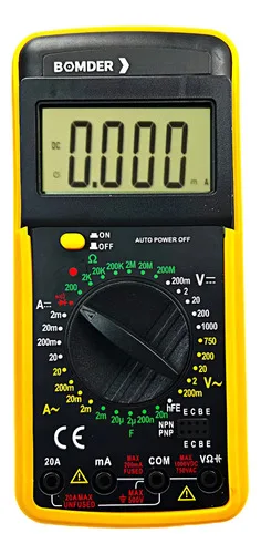 Multímetro Capacímetro Digital Profissional Portátil Bip Lcd