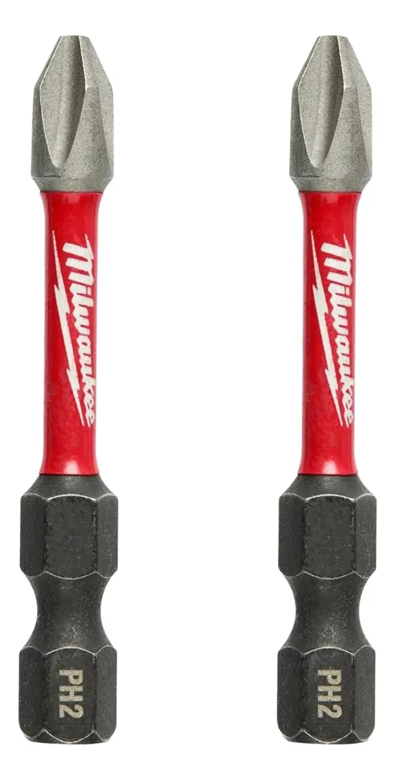 Bits Ph2 Milwaukee De Impacto Magnetico Kit 2 Peças