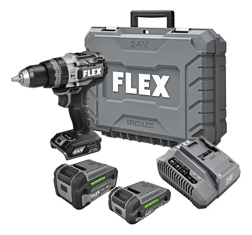 Taladro Percutor Flex 158 Nm, 24 V, 1/2'', Fx1271t-2b