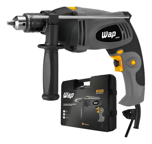 Furadeira Parafusadeira Impacto 1000w 13mm Profissional Wap