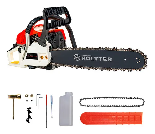 Motosserra A Gasolina 52cc Profissional Moto Serra Motoserra Cor Laranja