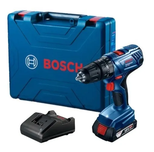 Parafusadeira De Impacto 1/2 Bosch Gsb 180li Com Bat. Cor Azul