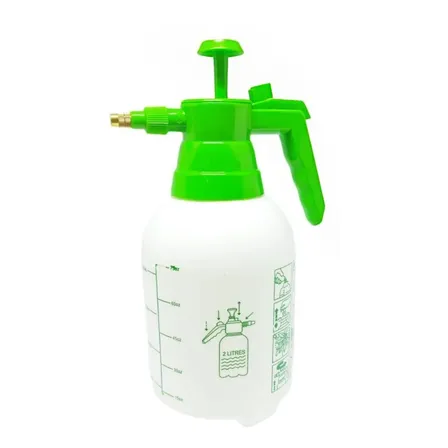 Pulverizador Manual Javick 2l Branco/verde Com Bico Ajustável E Válvula Segurança