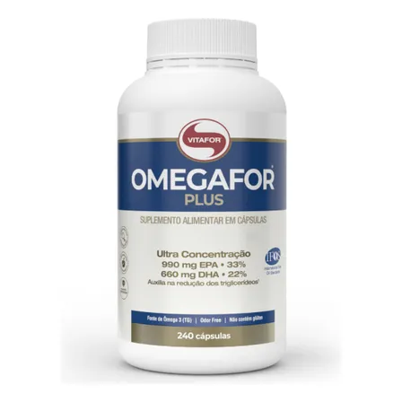 Suplemento Alimentar Omegafor Plus Epa E Dha 240 Cápsulas Vitafor Sem Sabor