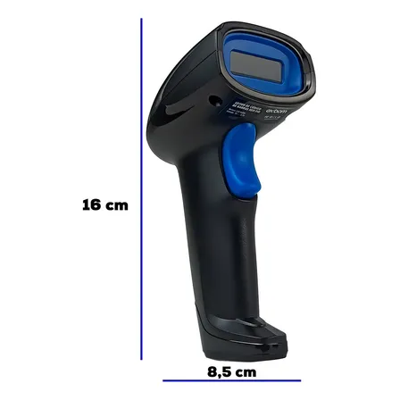 Leitor Sem Fio Código De Barras Usb Bar Code Scanner 1d Cor Preto Lcb-s600a Exbom