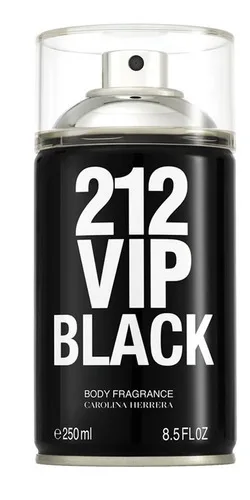 Carolina Herrera 212 Vip Men Black Body Spray Masculino 250ml