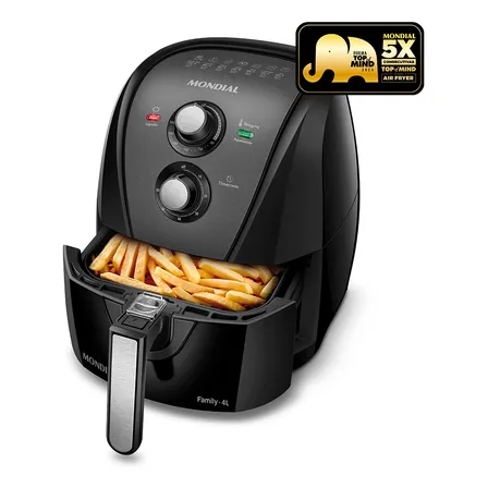 Fritadeira Sem Óleo Air Fryer 4l Mondial 1500w Afn-40-bft Preto 127v