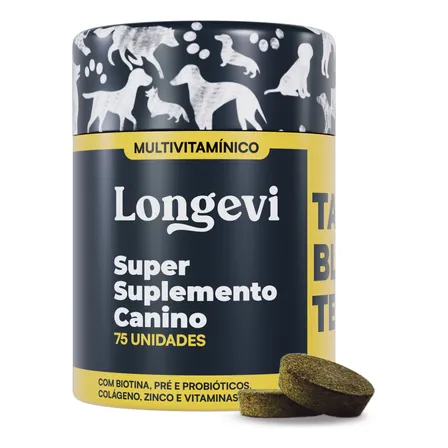 Longevi Suplemento Para Cachorros, Tabletes Mastigáveis 150g