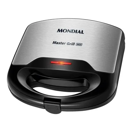 Sanduicheira Mondial Master Grill Mondial 750w S-20 Preto/inox 127v